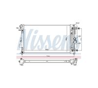 NISSENS Radiatore Raffreddamento Motore Acqua MERCEDES Viano Vito