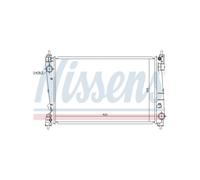 NISSENS Radiatore Raffreddamento Motore Opel Corsa D 1300337 13367316