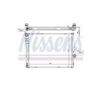 NISSENS Radiatore Raffreddamento Motore Per BMW Serie 3 E46 Z4 17111611557
