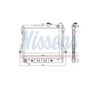 NISSENS Radiatore Raffreddamento Motore per Hummer H3 3.5 3.7 4WD 5.3 V8 AWD