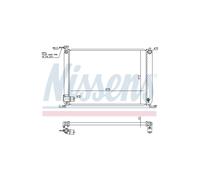 NISSENS Radiatore Raffreddamento Motore Per Lexus RX 16041-20351