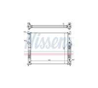 NISSENS Radiatore Raffreddamento Motore Per MERCEDES L M R SL