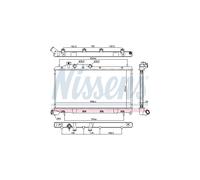 NISSENS Radiatore Raffreddamento Motore Per Subaru Forester Impreza 45119-AG080