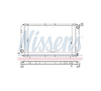 NISSENS Radiatore Raffreddamento Motore Per Subaru Impreza Legacy I 45111-AA260