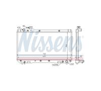 NISSENS Radiatore Raffreddamento Motore per Toyota RAV 4 I 2.0 4WD