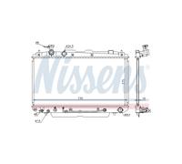NISSENS Radiatore Raffreddamento Motore Toyota RAV 4 II 1.8