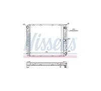 NISSENS Radiatore Raffreddamento Motore Volvo 240 Kombi 740 760 940 II 1219829