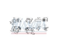NISSENS Raffreddatore Ricircolo Gas per MERCEDES 109 CDI/109 BlueTEC