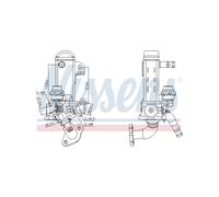 NISSENS Refroidisseur Radiateur Vanne EGR Nissan Cabstar NP300 Navara 147355X00A