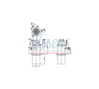 NISSENS Refroidisseur Radiateur Vanne EGR per Audi A4 A5 A6 Q5