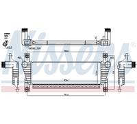 NISSENS Scambiatore Di Calore LLK Radiatore Per Ford Ranger 3.2 TDCi 4x4