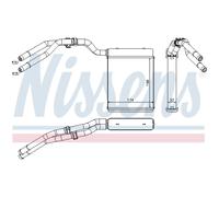 NISSENS 71773 Scambiatore calore per riscaldamento abitacolo