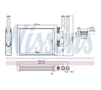 NISSENS Scambiatore Di Calore Radiatore Per Mitsubishi Outlander I 2.4 4WD 2.0