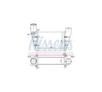 NISSENS Scambiatore Di Raffreddamento Per VW Passat Audi A4 A6 Radiatore