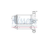 NISSENS Scambiatore Intercooler Radiatore Per Citroën Jumper 0384E4 0384G8