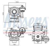 NISSENS Valvola EGR Con Guarnizioni Adatto A per Audi A4 Avant A6 98162