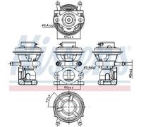 NISSENS Valvola EGR Con Guarnizioni Adatto A per Fiat Ducato Bus 98226