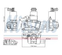 NISSENS Valvola EGR Con Guarnizioni Adatto A per Opel Corsa B 98204