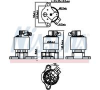 NISSENS Valvola EGR Con Guarnizioni per Citroën Xsara Picasso C5 I 98206