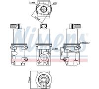 NISSENS Valvola EGR Con Guarnizioni per Opel Zafira B Astra H Caravan 98193