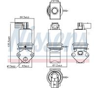 NISSENS Valvola EGR Con Guarnizioni per VW Polo Ibiza III Cordoba 98202