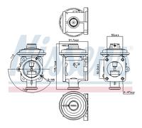 NISSENS Valvola EGR Ricircolo Gas Adatto A per BMW 3er Touring 5er X5 98219