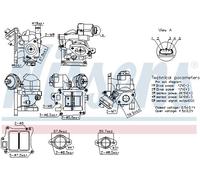 NISSENS Valvola EGR Ricircolo Gas per Volvo XC60 V40 Hatchback 156 525 526