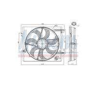 NISSENS Ventilatore Di Raffreddamento Motore Per Renault Kadjar