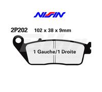NISSIN 2P202GS COPPIA PASTIGLIE ANTERIORI BMW C 650 GT 2012-2017