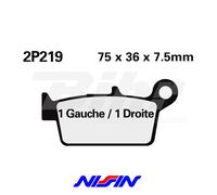 NISSIN 2P219GS COPPIA PASTIGLIE POSTERIORI GAS GAS HOBBY 200 2007