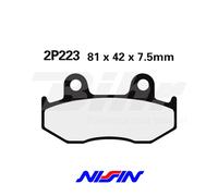 NISSIN 2P223GS COPPIA PASTIGLIE POSTERIORI HONDA TRX 250 R 1986-1989