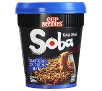 NISSIN Foods Soba Cup Yakitori Chicken, confezione da 8 (8 x 89 g)