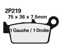 Nissin Pastiglie Freno ST POSTERIORI SINTERIZZATE KAWASAKI KX 125 2004-2007