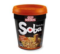 NISSIN Soba Instant Pasta Manzo Sukiyaki Cup 1 persona 89 g 3 pezzi