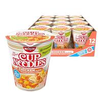 Nissin, Zuppa di tagliatelle in tazza, gusto di pollo, 63,8 g (confezione da 12)