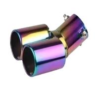 NiSza Auto Silenziatore Tubo Scarico Scarichi per Auto Doppio silenziatore Universale Posteriore Coda Gola Tubo Terminali Scarico modificati Acciaio Inossidabile