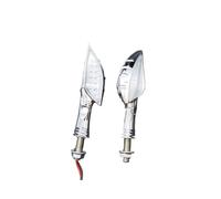 Nisza Indicatori Direzione Indicatore Di Direzione A LED Cromato 2X Accessori Per Moto Crusier Per Moto