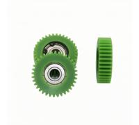 NITAGO 3 Pezzi Ingranaggio di Riduzione Robusto | Scorrevole, Ingranaggio con Cuscinetto, Compatibile, per Motori Elettrici, Tecnici, Modellisti, Verde, Ingranaggio