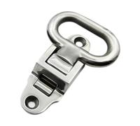 NITAGO Marine Folding Mast Step in Acciaio Inox Pedale Pieghevole per Ponte Supporto Multifunzionale per Arrampicata Hardware Resistente all’Usura Adatto per, Argento