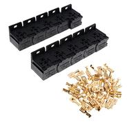NITAGO Set Da 10 Pezzi di Porta Relè a 5 Pin per Auto E Veicoli con Connettore Da 6,3 Mm.