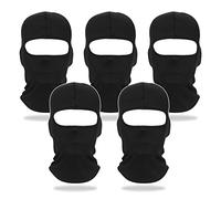 NITAIUN 5 Pezzi Passamontagna Sci Balaclava Moto Maschera Morbido e Traspirante Unisex Sottile Tessuto Elastico Traspirante Antivento per Sport Ciclismo ed attività all’Aria Aperta Unisex (5 Pezzi)