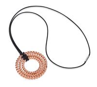 nitaru Ciondolo tensore a forma di cubo a 3 anelli, anello tensacro anello tensore trio ciondolo sacro, oro a cubo perso ed emancipato, rame, nessuna pietra preziosa, rame, nessuna gemma