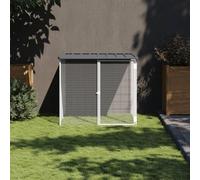 NITCA Pollaio per Galline da Esterno, Recinto per Galline, Gabbia per Galline, Gabbia Polli con Tetto Antracite 103x98x90 cm Acciaio Zincato