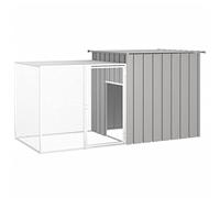 NITCA Pollaio per Polli, Galline, Anatre e altri piccoli animali, Gabbia per Polli Grigio 200x91x100 cm Acciaio Zincato, Ventilato, Sicuro