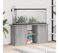 NITCA Supporto Acquario,Armadio,Mobile Acquario in Legno di,Mobile Acquari,Supporto Robusto in Stile Classico ed Essenziale per, in Legno Multistrato Rovere Sonoma, Grigio Sonoma 121x41x58 cm