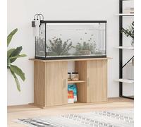 NITCA Supporto Acquario,Armadio,Mobile Acquario in Legno di,Mobile Acquari,Supporto Robusto in Stile Classico ed Essenziale per, in Legno Multistrato Rovere Sonoma, Rovere Fumo Tipo1 101x41x58 cm