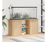 NITCA Supporto Acquario,Armadio,Mobile Acquario in Legno di,Mobile Acquari,Supporto Robusto in Stile Classico ed Essenziale per, in Legno Multistrato Rovere Sonoma, Rovere Fumo 121x41x58 cm