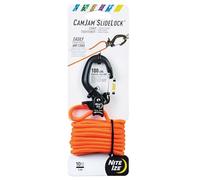 Nite IZE CamJam SlideLock - Tenditore per cordoncini, 3 m, paracord, con chiusura a trazione e leva a sgancio rapido, 45,4 kg, adatto per corde da 2 a 5 mm, taglia S