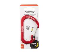 Nite-ize CSLA4-10-R6 Moschettone Slidelock, Rosso, 4