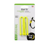 Nite Ize Gear Tie 6 - Neon Yellow 2-PK Fascetta, Giallo, S/6 Pollici